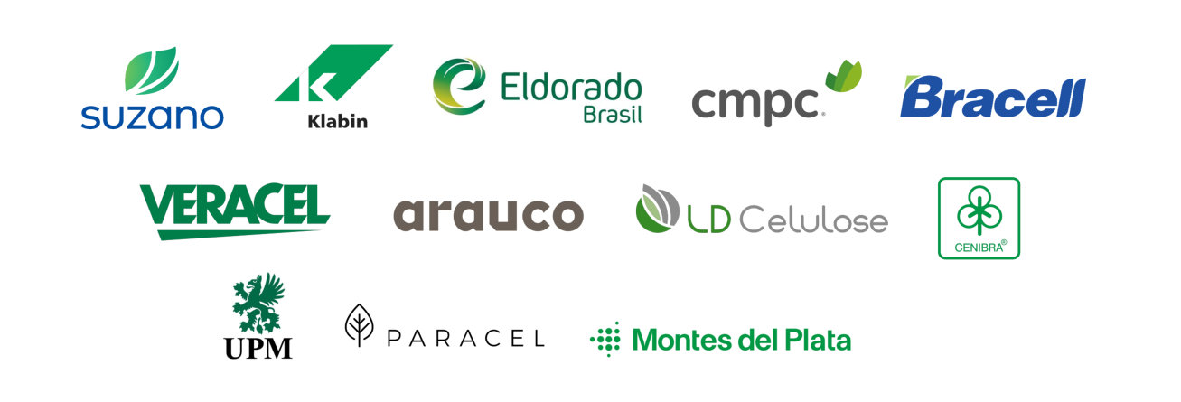 Empresas que participaram da última edição do Pulp Summit Latinoamérica